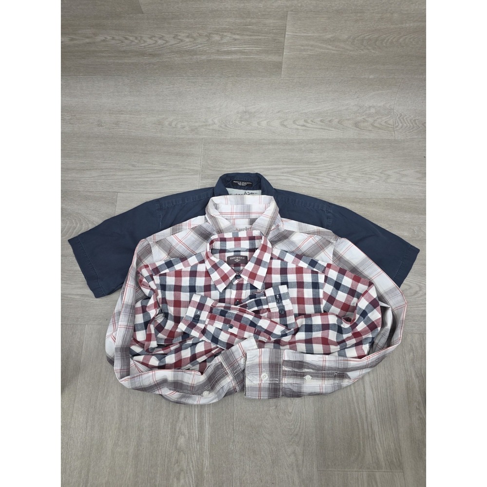 Lot 3 Men's Small Shirts Volcom Western Plaid Dockers Urban Pipeline Mix